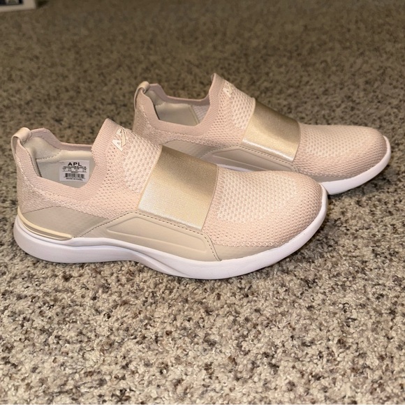 APL Techloom Bliss Size 7 Warm Silk/Ivory New In Box light pink nude and white - Picture 2 of 7